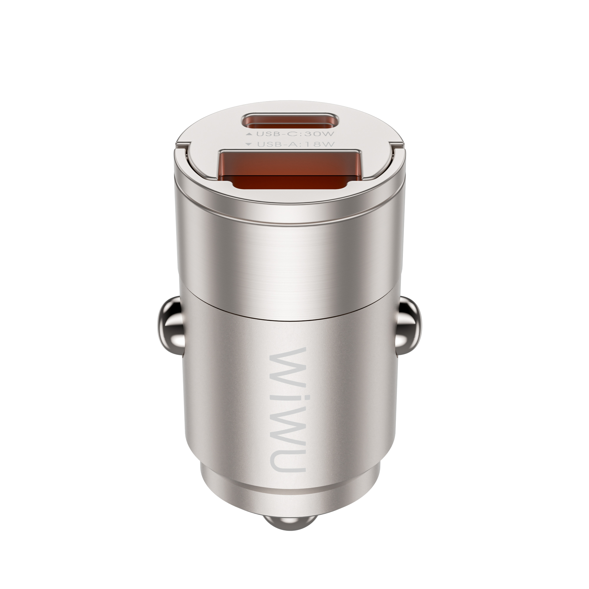 WiWU 30W Nano A+C Fast Car Charger Wi-QC028
